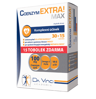 Coenzym EXTRA! Max 100mg 30+15 tob. zadarmo