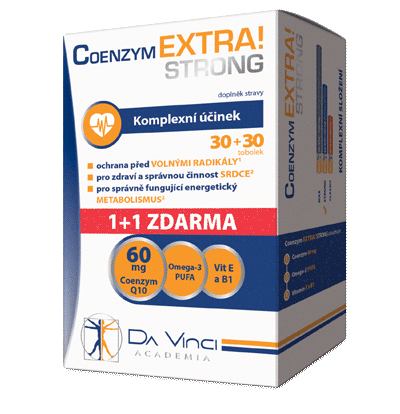 Coenzym EXTRA Strong 60mg 30+30 tob. zadarmo