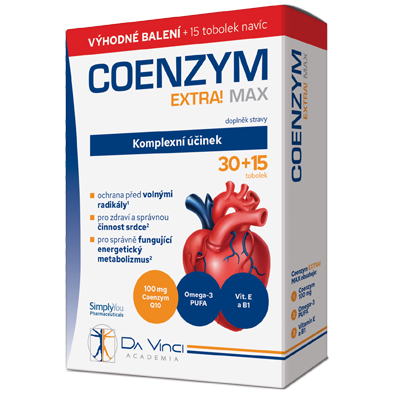 Coenzym EXTRA Max 100mg 30+15 tob. zdarma
